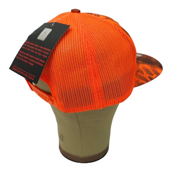 Kryptek Hunter Orange Black Mesh Snapback Cap Trucker Hat Duck Richardson NEW - Picture 13 of 14